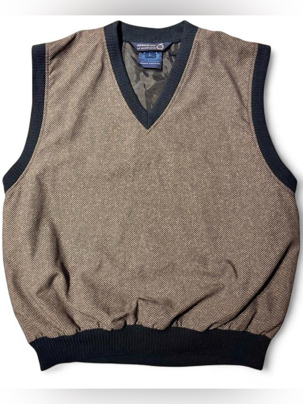 VINTAGE 90s GOLF SUNDERLAND OF SCOTLAND VEST LARGE